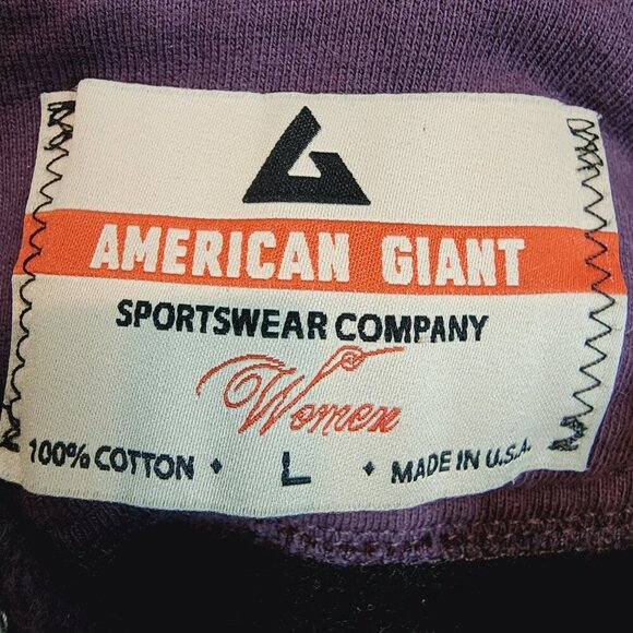 American Giant Deep Purple Full-Zip Hoodie - Picture 9 of 14